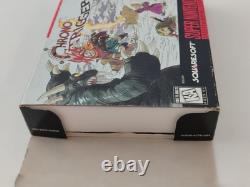 Super Nintendo Snes Game CHRONO TRIGGER US Authentic Box Calle Notices