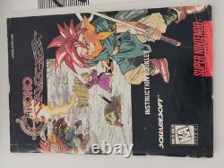 Super Nintendo Snes Game CHRONO TRIGGER US Authentic Box Calle Notices