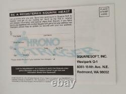 Super Nintendo Snes Game CHRONO TRIGGER US Authentic Box Calle Notices