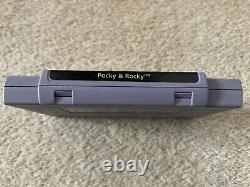 Super Nintendo Snes Pocky & Rocky Ntsc Boxed Complete