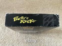 Super Nintendo Snes Pocky & Rocky Ntsc Boxed Complete