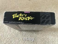 Super Nintendo Snes Pocky & Rocky Ntsc Boxed Complete