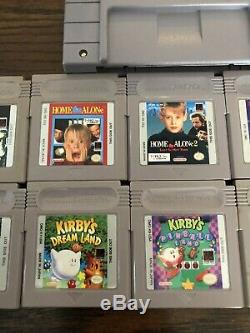 Super Nintendo Snes Super Gameboy Lot 10 Games Tested Mario Tmnt Kirby Free Ship