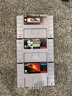 Super Nintendo Snes System Console Bundle With3 Games, 2 Controllers Cords Tested