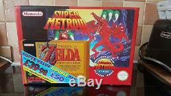 Super Nintendo Snes metroid zelda double value pak rare. Collectors condition