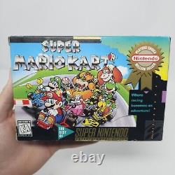 Super Nintendo Super Mario Kart Player's Choice SNES CIB Fully Complete