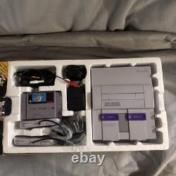 Super Nintendo Super Mario Super Set SNES Console In Box With 7 Games TESTED