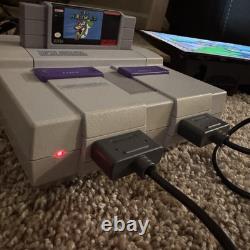 Super Nintendo Super Mario Super Set SNES Console In Box With 7 Games TESTED