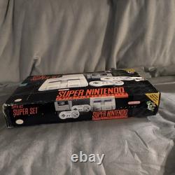 Super Nintendo Super Mario Super Set SNES Console In Box With 7 Games TESTED