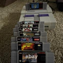 Super Nintendo Super Mario Super Set SNES Console In Box With 7 Games TESTED