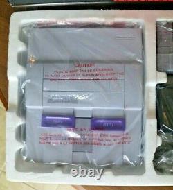 Super Nintendo Super Set (SNES) Complete in Box CIB with Mario World Near Mint