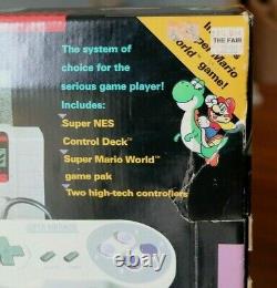Super Nintendo Super Set (SNES) Complete in Box CIB with Mario World Near Mint
