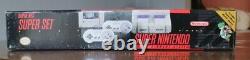 Super Nintendo Super Set (SNES) Complete in Box CIB with Mario World Near Mint