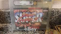 Super Nintendo Super Street Fighter ii SNES VGA 90+ Brand New Sealed Gold