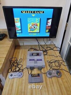 Super Nintendo System, 2 Remotes, Super Mario All Stars, Dk2, TESTED & WORKING