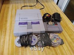 Super Nintendo System, 2 Remotes, Super Mario All Stars, Dk2, TESTED & WORKING