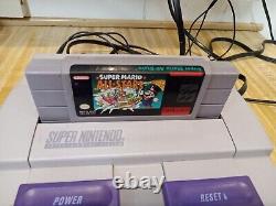 Super Nintendo System, 2 Remotes, Super Mario All Stars, Dk2, TESTED & WORKING
