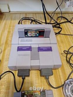 Super Nintendo System, 2 Remotes, Super Mario All Stars, Dk2, TESTED & WORKING