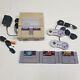 Super Nintendo System Bundle Console Snes Controllers Games Mario Kong Mk Tested