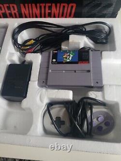 Super Nintendo System Complete In Box SNES WithMario Console Tested & Works