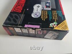 Super Nintendo System Complete In Box SNES WithMario Console Tested & Works