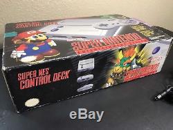 Super Nintendo System Model 2 Console Complete Box SNES CiIB Mini Jr Junior