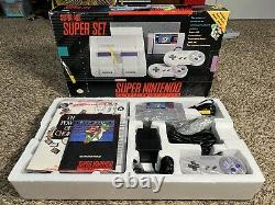 Super Nintendo System SNES Console Super Mario World Set Cleaned/Sanitized #2
