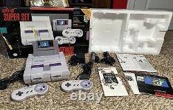 Super Nintendo System SNES Console Super Mario World Set Cleaned/Sanitized #2