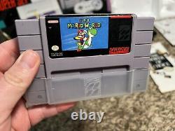 Super Nintendo System SNES Console Super Mario World Set Cleaned/Sanitized #2