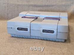 Super Nintendo System SNES SNS-001 Console Bundle 2 OEM Controllers Cables Golf