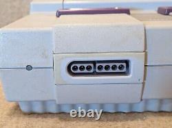 Super Nintendo System SNES SNS-001 Console Bundle 2 OEM Controllers Cables Golf