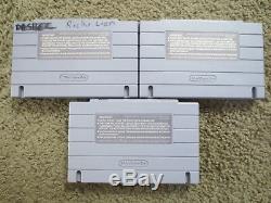 Super Nintendo System with Donkey Kong Country 1+2+Mario P bundle lot snes console
