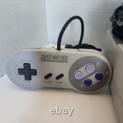 Super Nintendo VTG SNES Console Bundle 2 Controllers & 4 Games Tested & Working