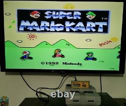 Super Nintendo With Hdmi Port, Snes Console, Cleaned & Tested, Cables & 3 Games