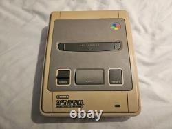 Super Nintendo console 4 Games Mario World Bomberman SNES Bundle