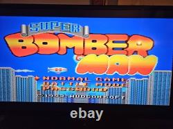 Super Nintendo console 4 Games Mario World Bomberman SNES Bundle