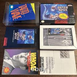 Super Nova (Super Nintendo SNES) Complete W Poster Authentic Super Clean