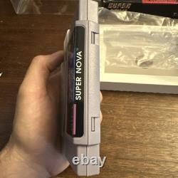 Super Nova (Super Nintendo SNES) Complete W Poster Authentic Super Clean