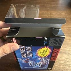 Super Nova (Super Nintendo SNES) Complete W Poster Authentic Super Clean