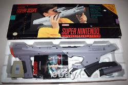 Super Scope Light Gun Controller Super Nintendo SNES System Complete in Box