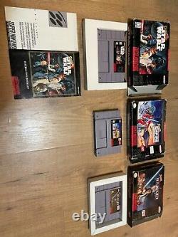 Super Star Wars Empire Strikes Back Return Jedi Super Nintendo SNES Boxed Box