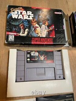 Super Star Wars Empire Strikes Back Return Jedi Super Nintendo SNES Boxed Box