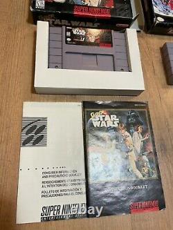 Super Star Wars Empire Strikes Back Return Jedi Super Nintendo SNES Boxed Box