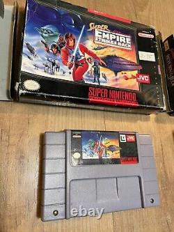 Super Star Wars Empire Strikes Back Return Jedi Super Nintendo SNES Boxed Box