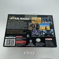 Super Star Wars Nintendo SNES 1992 New Factory SEALED Clean Mint? HANGTAB