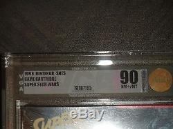 Super Star Wars Super Nintendo Snes Nes New Sealed VGA Graded 90 NM+/Mint N64