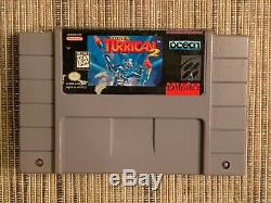 Super Turrican 2 AUTHENTIC Cart- RARE Action Adv (SNES, 1995 Nintendo)