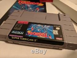 Super Turrican 2 SNES Super Nintendo CIB Complete Rare Authentic