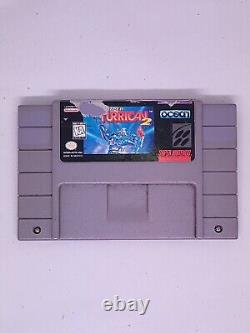 Super Turrican II 2 (SNES, 1995) Cart Only Authentic Tested & Working RARE GAME