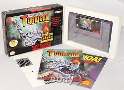 Super Turrican SNES Super Nintendo Complete CIB Great Condition! RARE